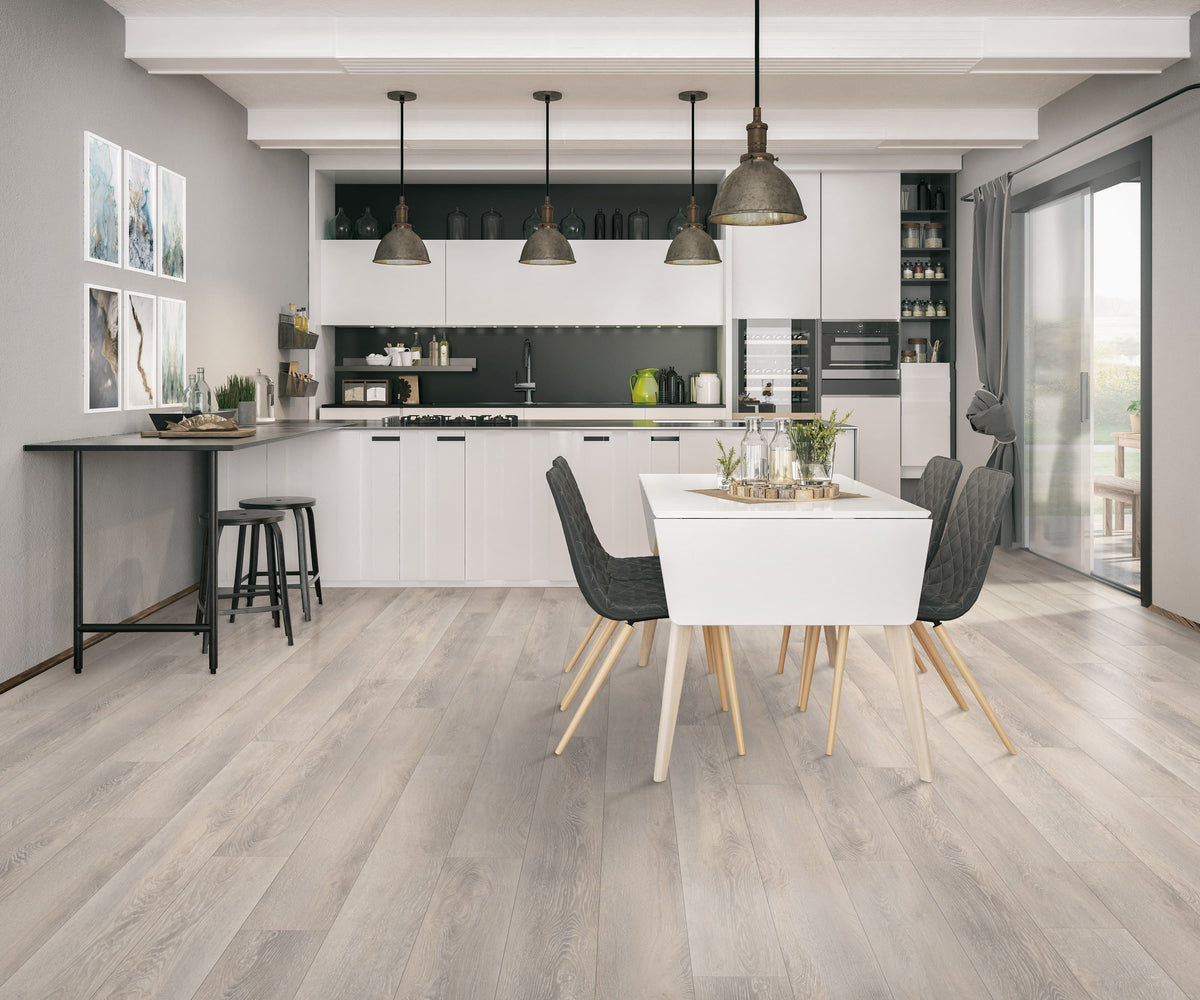 CALI Mute Step Castaway Oak 20-mil x 7-in W x 48-in L Waterproof Interlocking Luxury Vinyl Plank Flooring