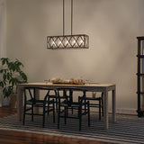 Kichler Solander Olde Bronze Transitional Clear Glass 5-Light Linear Pendant (31.94" L x 10" W x 10.75" H)