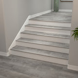Cali Bamboo Vinyl Pro Stair Nosing, 2.07 in x 72.83 in, Gray Ash – Prefinished
