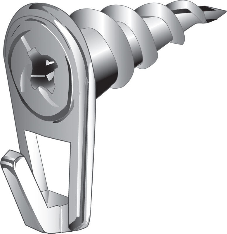 Hillman WallDriller Brass-Plated Gold Drywall Picture Hook, 35 lb, 10 Pack