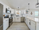 CALI Mute Step Castaway Oak 20-mil x 7-in W x 48-in L Waterproof Interlocking Luxury Vinyl Plank Flooring