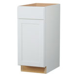 Diamond NOW Arcadia 15-in W x 35-in H x 23.75-in D TrueColor White Door and Drawer Base Stock Cabinet