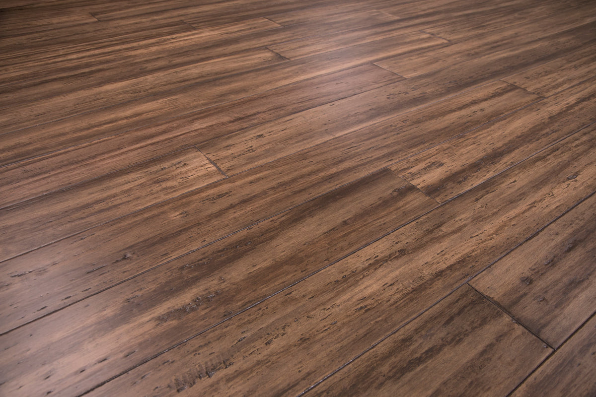 Cali Bamboo Eco-Engineered Prefinished Treehouse Bamboo Distressed Engineered Hardwood Flooring Sample