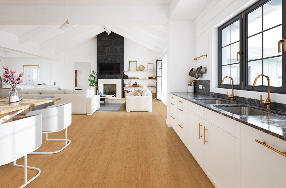 Cali Bamboo Fossilized 5.31-in Mocha Bamboo Smooth/Traditional Engineered Hardwood Flooring (21.5-sq ft)