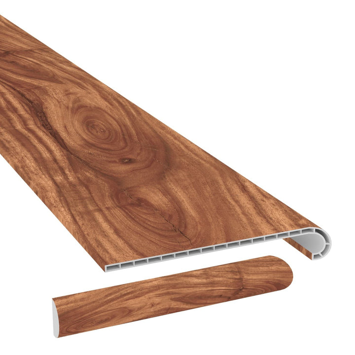 Cali Bamboo Vinyl Pro 11.5-in x 48.31-in Classic Acacia Stair Tread