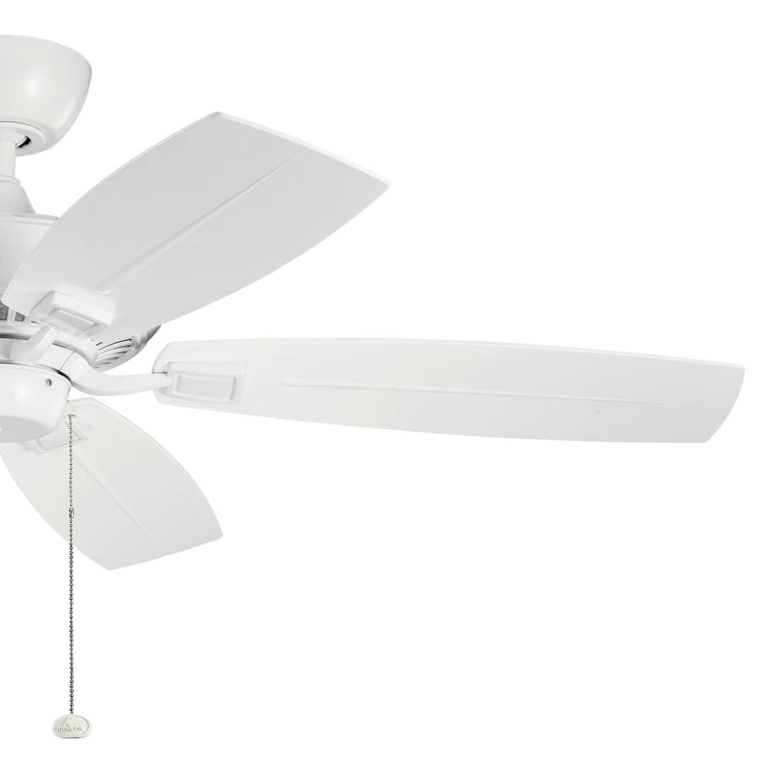 Kichler Canfield Patio 52" Indoor/Outdoor Ceiling Fan, White (Model 310192WH)