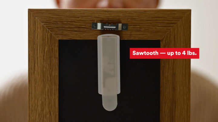 3M Command White Sawtooth Picture Hanger, Holds 4 lb, Value Pack (1 pk)