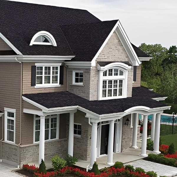 IKO Dynasty Hip & Ridge Shingle (1 Bundle - 36.5 Lin Ft) - Granite Black image 2