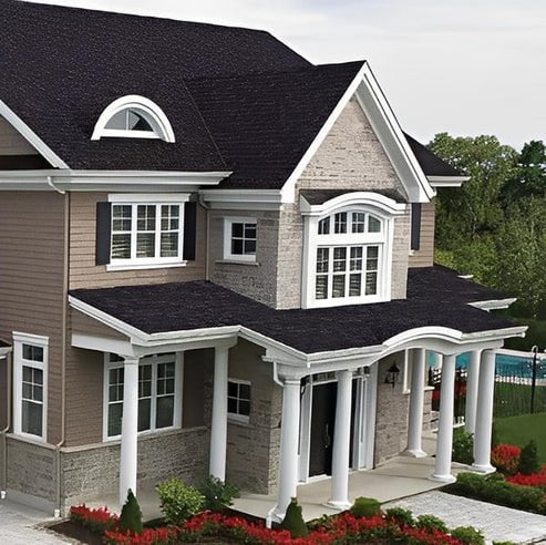 IKO Dynasty Laminated Asphalt Shingle (1 Bundle - 33.3 Sq Ft) - Granite Black image 2