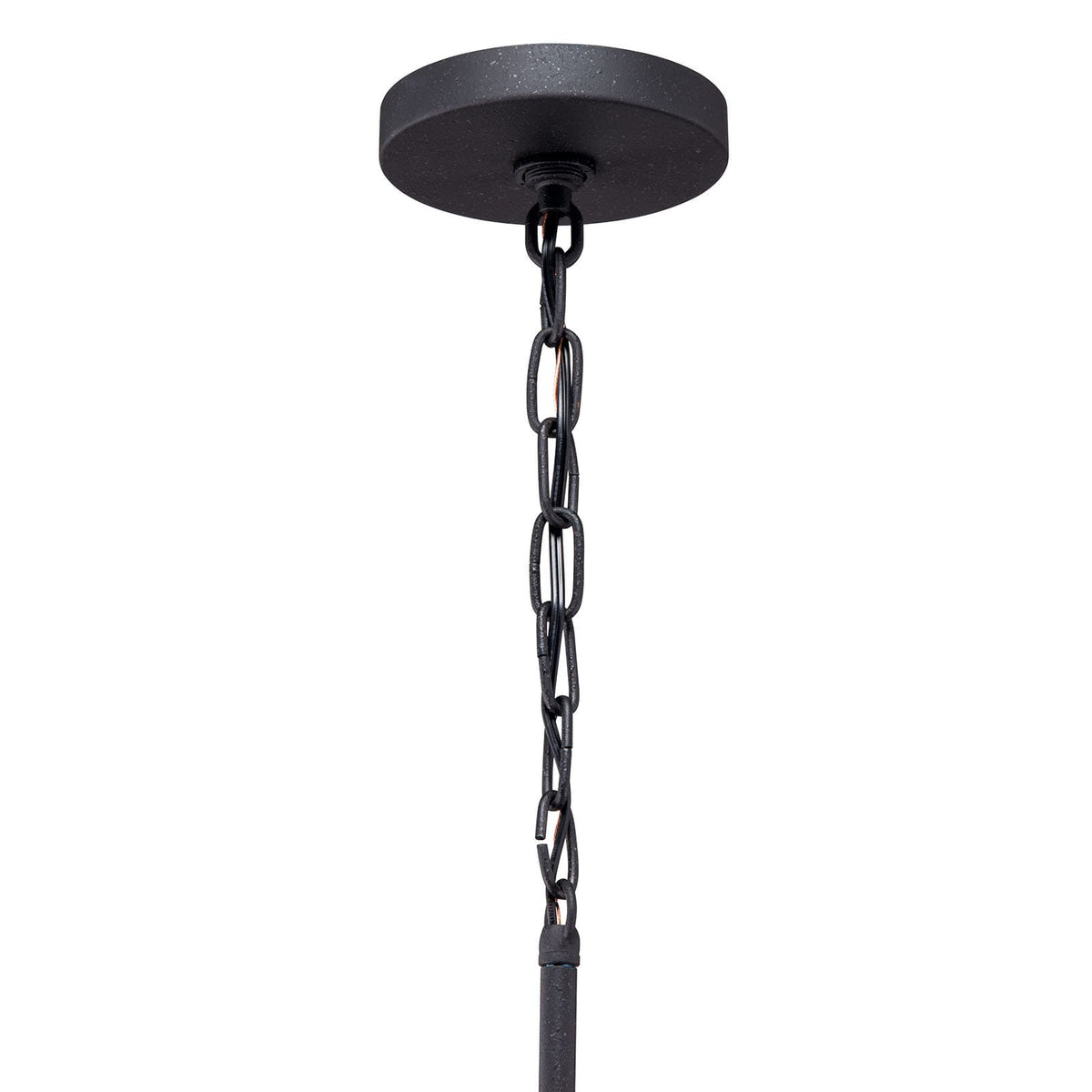 Kichler Barrington 5-Light Anvil Iron and Distressed Antique Grey Rustic Chandelier