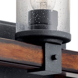 Kichler Barrington 3-Light Distressed Black Vanity Light, 22 in.
