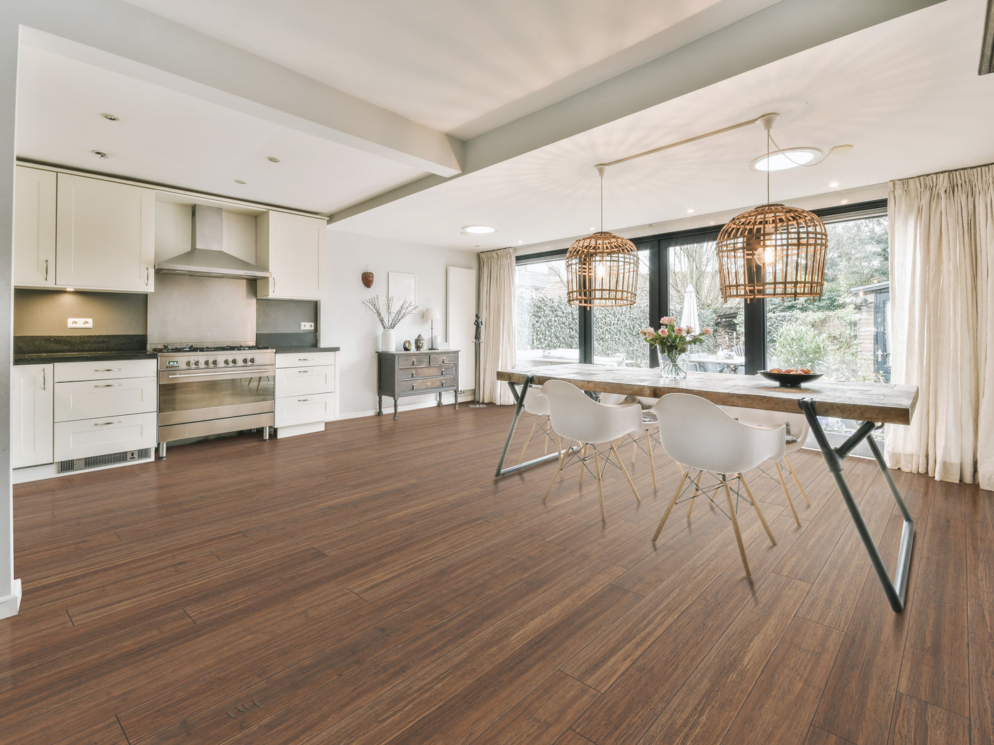CALI BAMBOO Antique Java 9/16 in. T x 5.31 in. W x 72.83 in. L Solid Wide Click Bamboo Flooring (21.50 sq. ft./case)