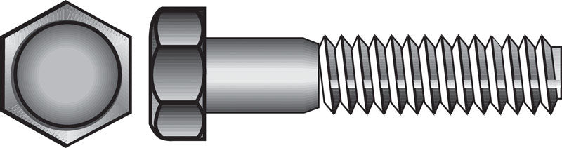 Hillman 1/2 in. Diameter x 4-1/2 in. Length Zinc-Plated Steel Hex Bolt, 25-Pack