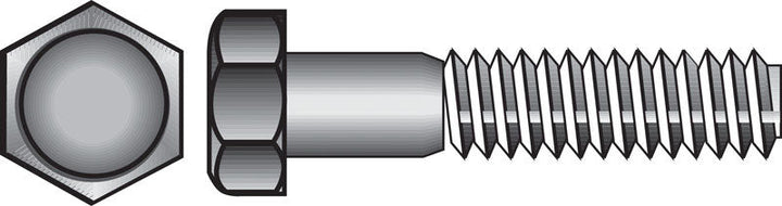 Hillman 1/2 in. Diameter x 4-1/2 in. Length Zinc-Plated Steel Hex Bolt, 25-Pack