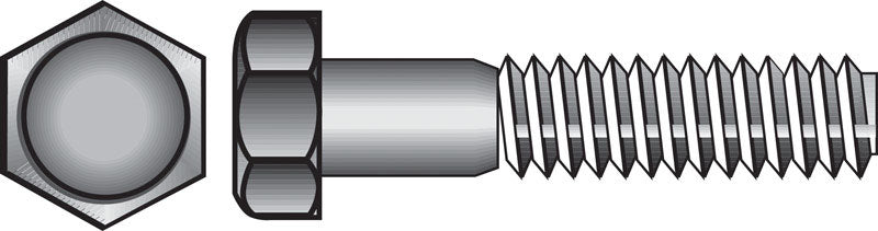 Hillman 1/2 in. Diameter x 4 in. Length Zinc-Plated Steel Hex Bolt, 25-Pack