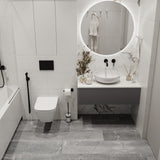 CALI Shorebreak Tiburon Marble 12-mm T x 11-13/16-in W x 23-5/8-in L Waterproof Tile Look Laminate Flooring (15.5-sq ft / Carton)