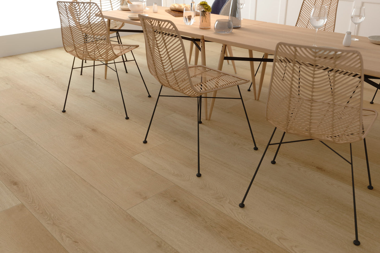 CALI Vinyl Longboards Sandbar Oak 9-in W x 8-mm T Waterproof Luxury Vinyl Plank Flooring, 26.62-sq ft/Box