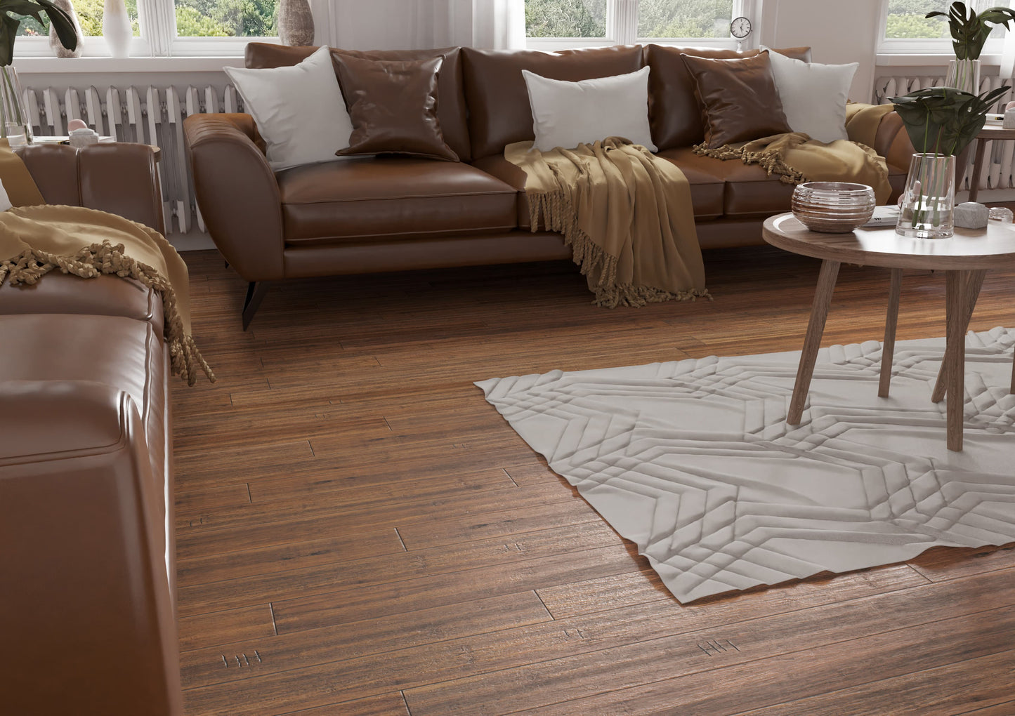 CALI BAMBOO Antique Java 9/16 in. T x 5.31 in. W x 72.83 in. L Solid Wide Click Bamboo Flooring (21.50 sq. ft./case)