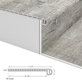 Cali Bamboo Vinyl Pro 11.5-in x 48.03-in Natural Prefinished Stair Tread