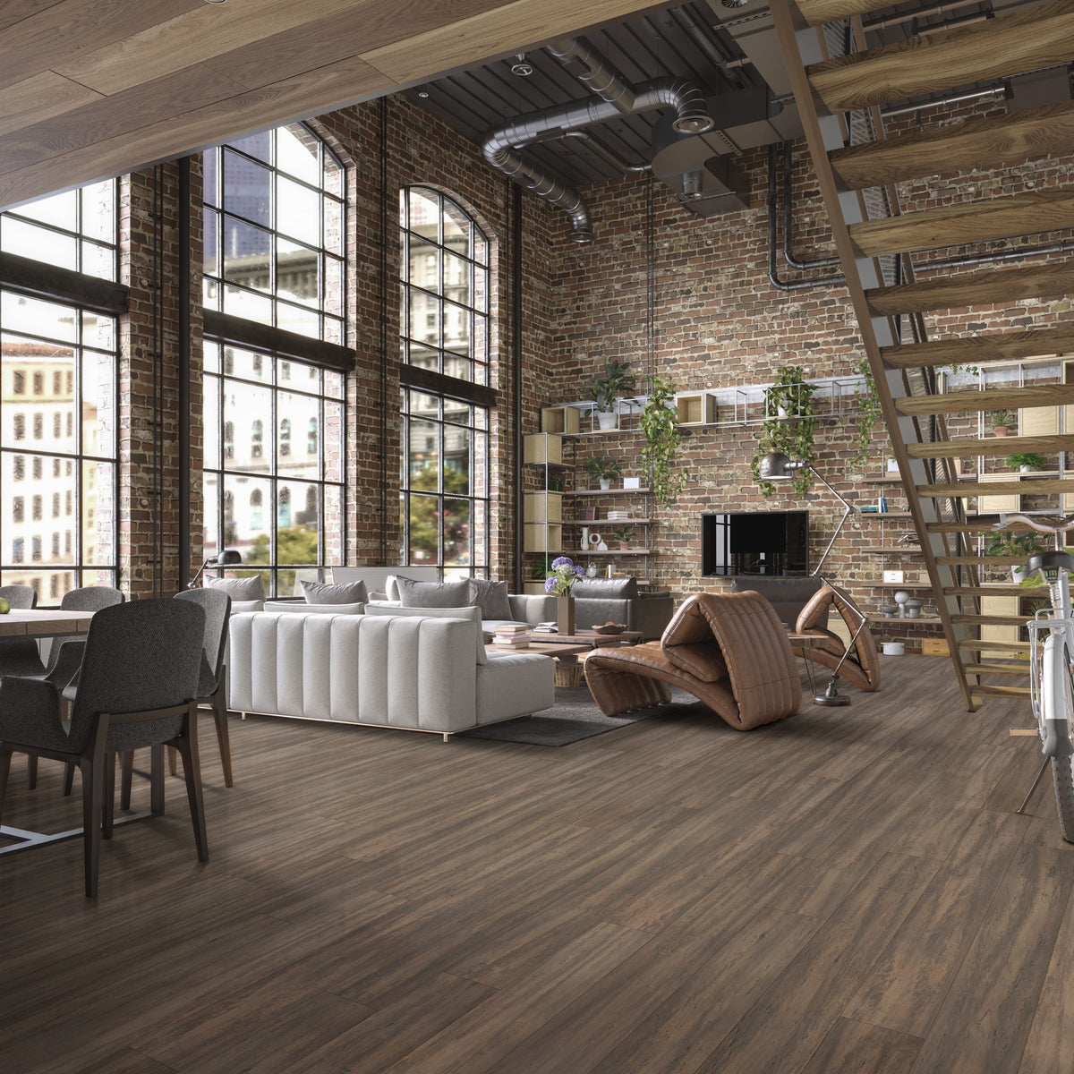 Cali Bamboo Eco-Engineered Prefinished Treehouse Bamboo Distressed Engineered Hardwood Flooring Sample