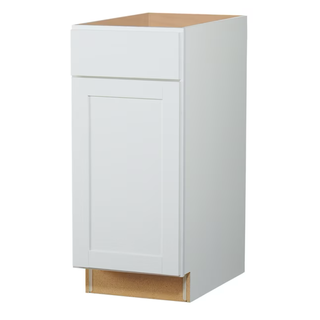 Diamond NOW Arcadia 18-in W x 35-in H x 23.75-in D TrueColor White Door and Drawer Base Cabinet