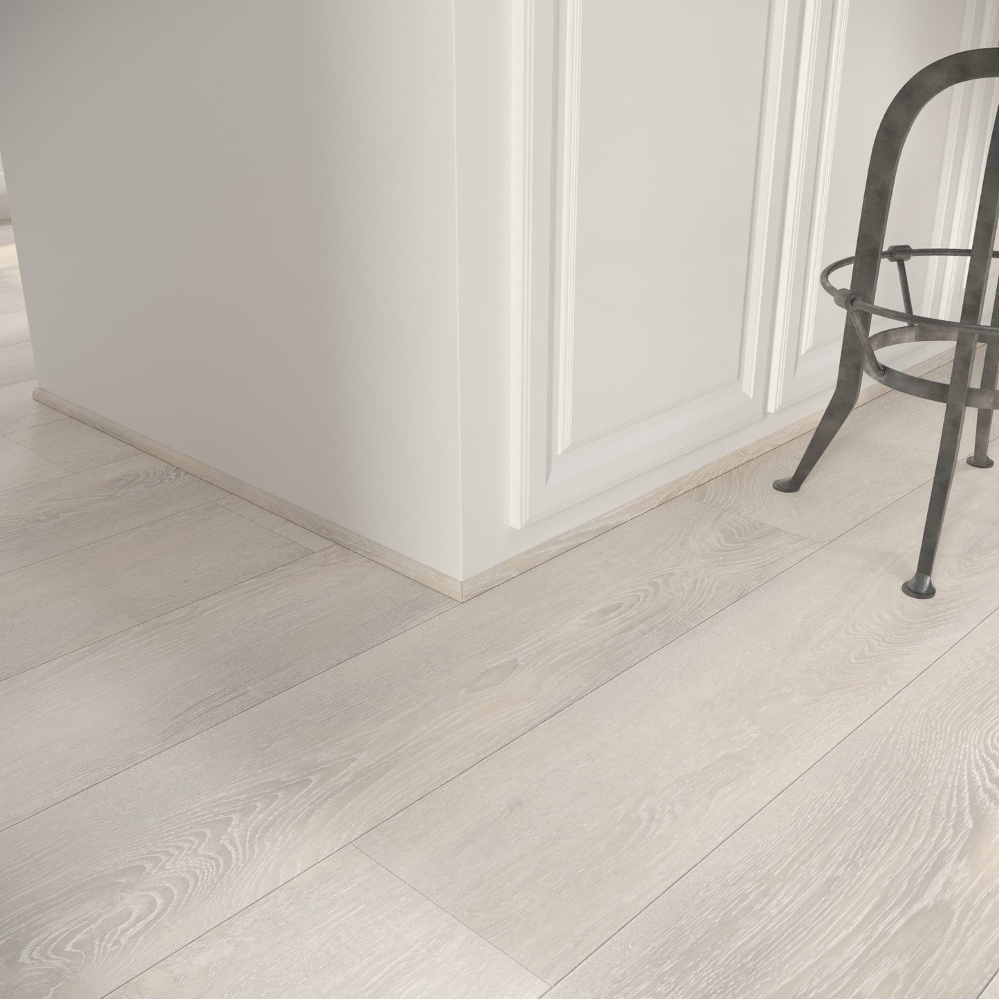 CALI Pro with Mute Step Castaway Oak 0.68-in x 72.83-in Vinyl Floor Quarter Round