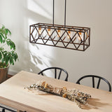 Kichler Solander Olde Bronze Transitional Clear Glass 5-Light Linear Pendant (31.94" L x 10" W x 10.75" H)