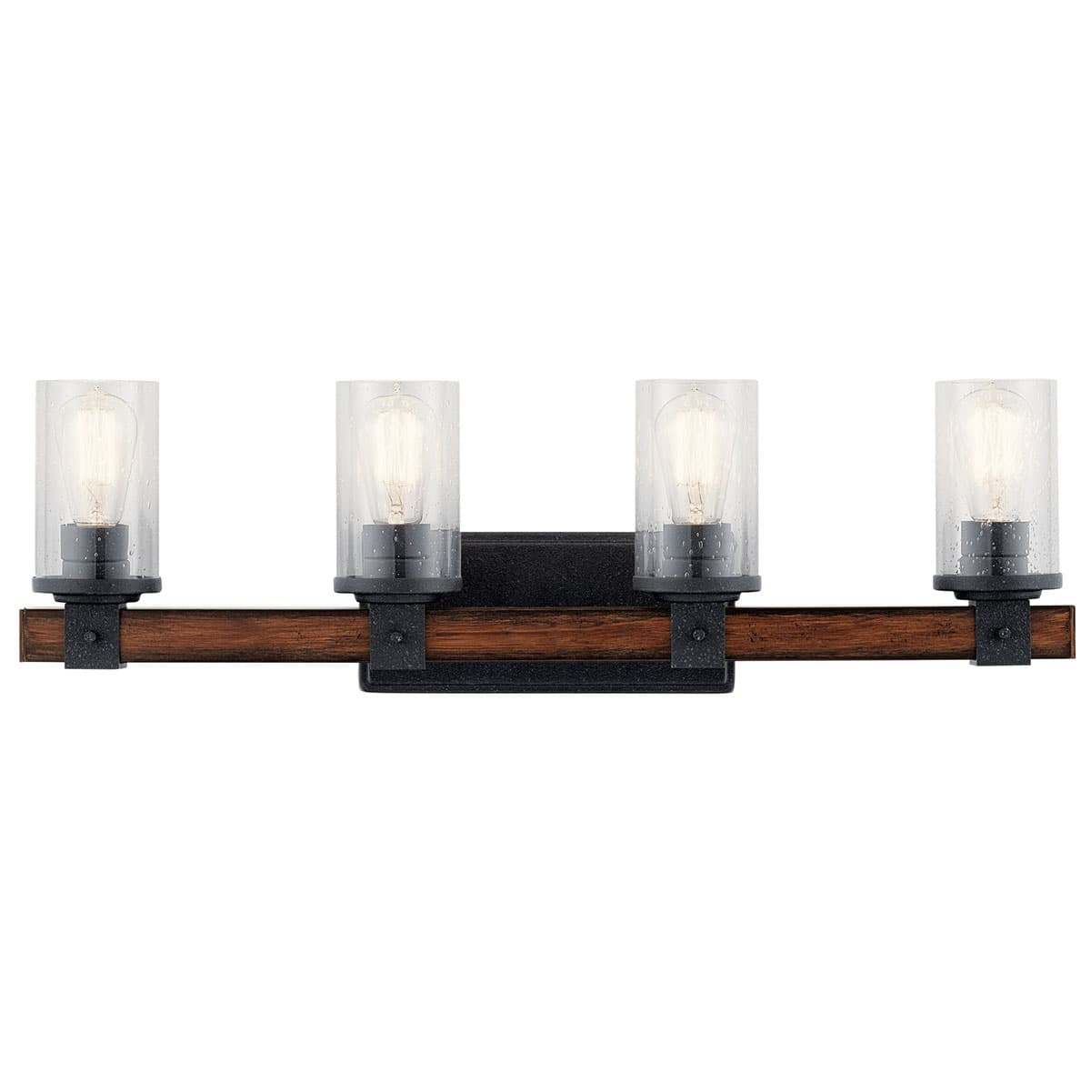 Kichler Barrington 4-Light Distressed Black Vanity Light, 29.5 in