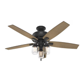 Hunter Lincoln Edison Style LED 52-in Natural Iron LED Indoor Ceiling Fan (5-Blade)