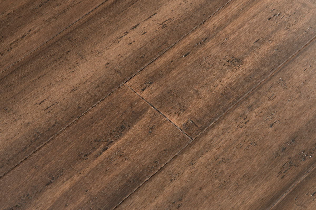 Cali Bamboo Eco-Engineered Prefinished Treehouse Bamboo Distressed Engineered Hardwood Flooring Sample