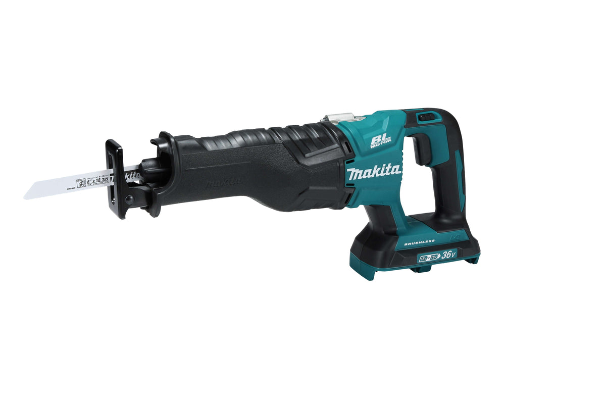 Makita 18V X2 (36V) LXT Lithium‑Ion Brushless Cordless Reciprocating Saw, Tool Only (XRJ06Z)