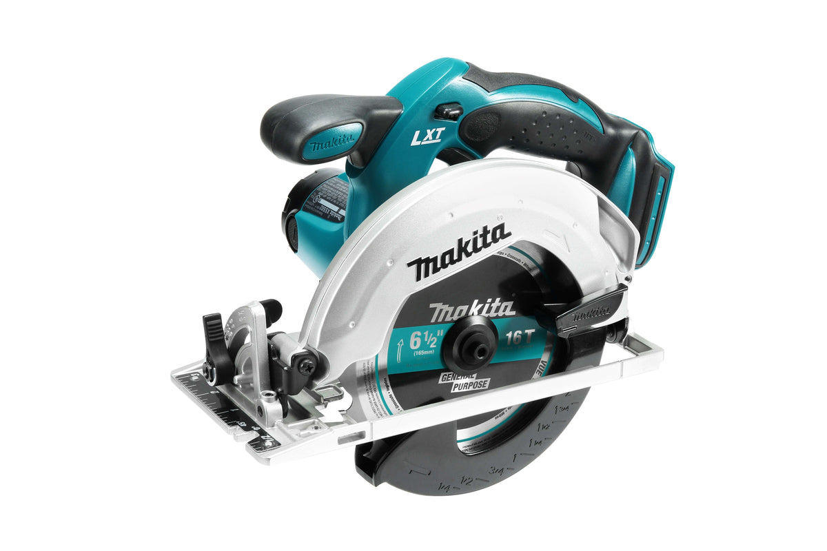Makita 18V LXT Lithium‑Ion Cordless 6-1/2 in. Lightweight Circular Saw with General Purpose Blade (Tool Only, XSS02Z)
