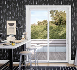 Pella Impervia Series 72-in x 80-in 4-9/16-in Low-E Argon Black Fiberglass Sliding Left-Hand Double Patio Door