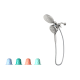 Moen Aromatherapy Dual Shower Heads with INLY Capsules, 6-Spray, 6.5 in Rainshower + Handheld, Spot Resist Brushed Nickel