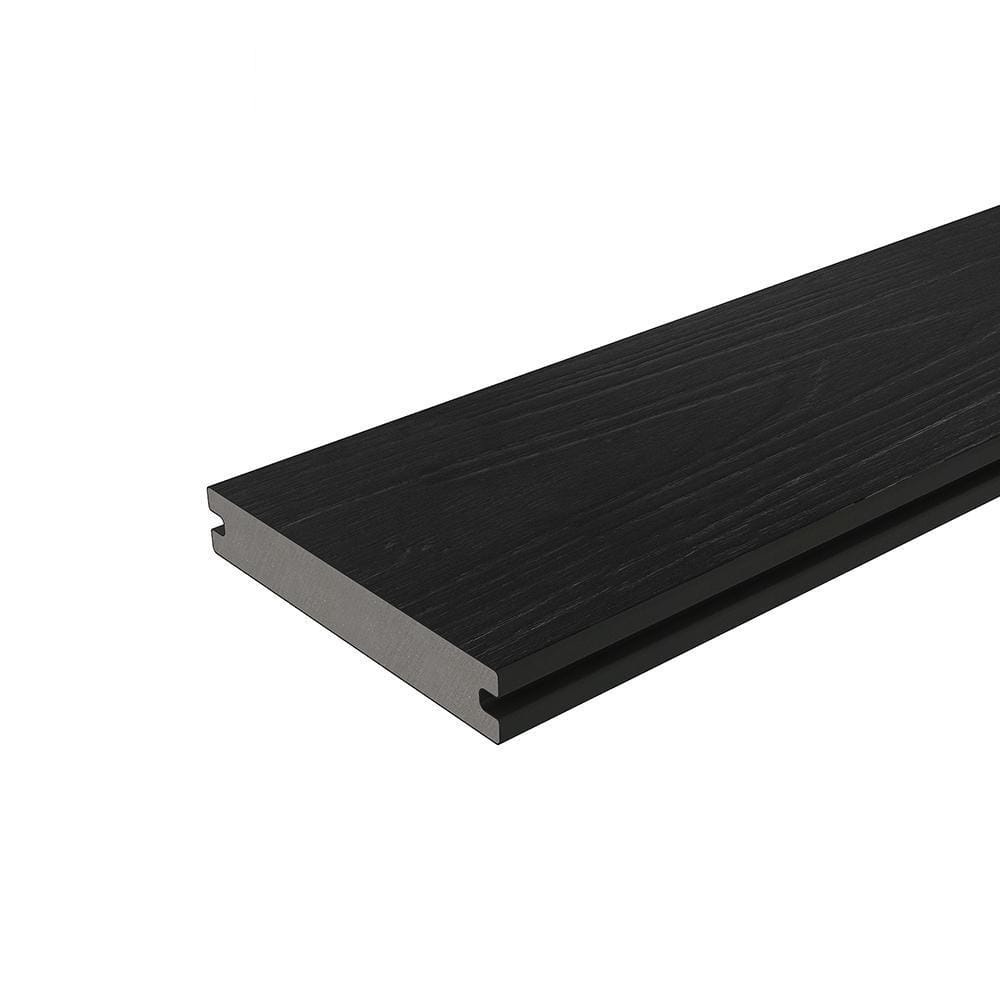 NewTechWood 1 in. x 6 in. x 8 ft. Indian Ebony UltraShield Composite Decking Board