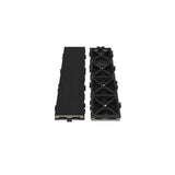 NewTechWood UltraShield Naturale 3 in. x 1 ft. Quick Composite Single Slat Deck Tile in Indian Ebony (4-Pieces per Box)