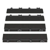 NewTechWood 1/6 ft. X 1 ft. Quick Deck Composite Deck Tiles Straight Fascia In Indian Ebony (4-Pieces/Box)