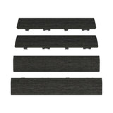 NewTechWood 1/6 ft. X 1 ft. Quick Deck Composite Deck Tiles Straight Fascia In Indian Ebony (4-Pieces/Box)