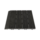 NewTechWood 1/6 ft. X 1 ft. Quick Deck Composite Deck Tiles Straight Fascia In Indian Ebony (4-Pieces/Box)