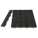 NewTechWood 1/6 ft. X 1 ft. Quick Deck Composite Deck Tiles Straight Fascia In Indian Ebony (4-Pieces/Box)