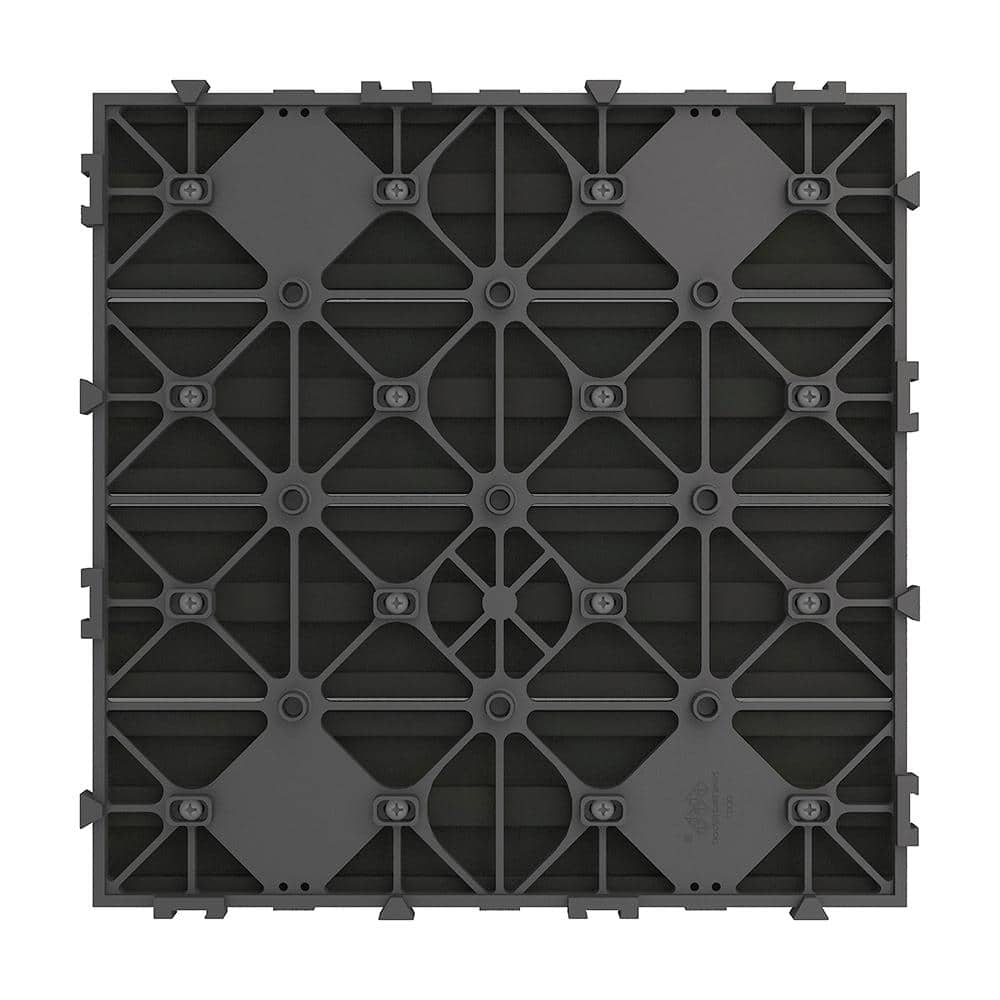 NewTechWood Ultra Shield Naturale 1 ft. By 1 ft. Quick Deck Outdoor Composite Deck Tile In Indian Ebony (10 Sq. ft. Per Box)