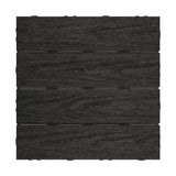NewTechWood UltraShield Naturale 1 ft. x 1 ft. Quick Deck Outdoor Composite Deck Tile Sample in Indian Ebony