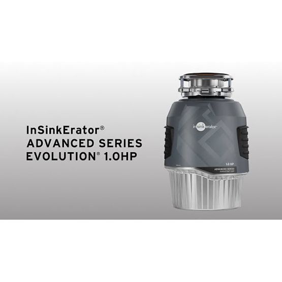 InSinkErator Evolution 1.0 HP Garbage Disposal, Advanced Series, SoundSeal, MultiGrind, 120V