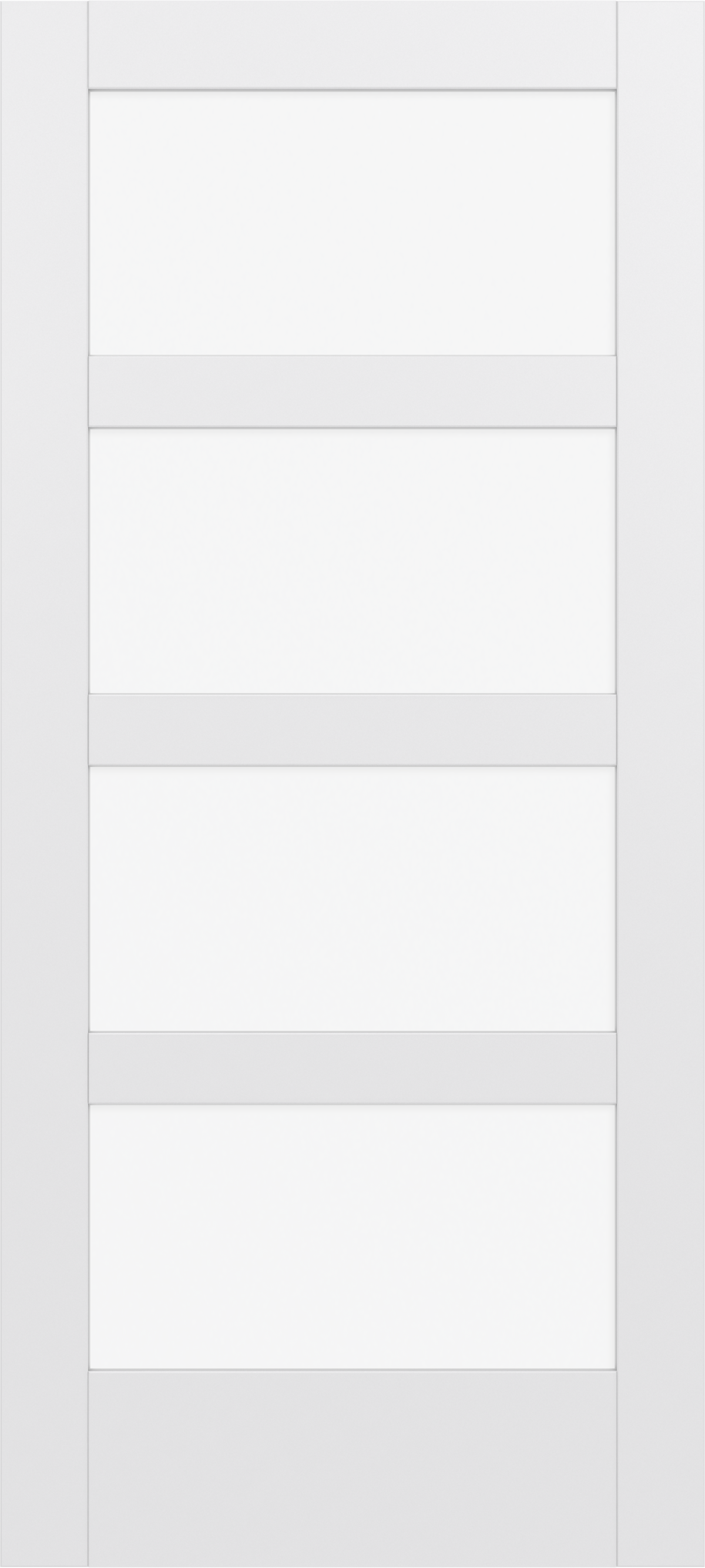 JELD-WEN 32 in. x 80 in. MODA Primed PMT1044 Solid Core Wood Interior Door Slab with Translucent Glass
