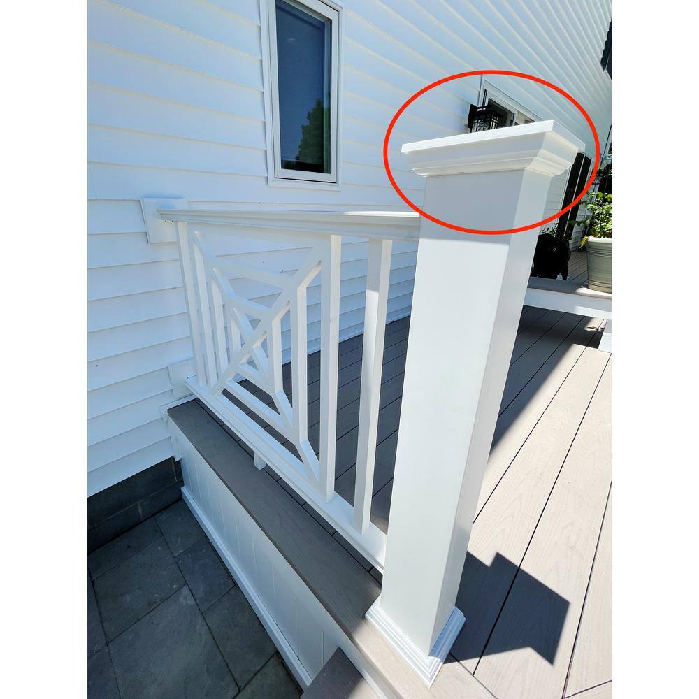 INTEX MILLWORK SOLUTIONS 5 in. Injection Molded Pyramid Type Cap for Newel