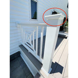INTEX MILLWORK SOLUTIONS 5 in. Injection Molded Pyramid Type Cap for Newel