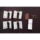 INTEX MILLWORK SOLUTIONS 36 in. or 42 in. HD Structural Newel Post Mount with Poly Guides and Shims for Rail Height