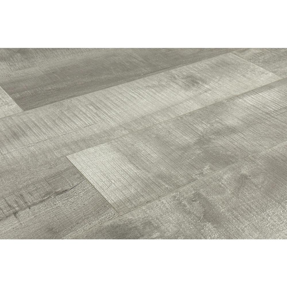Montserrat Summa Intrepid Nickel 14 mm T x 7.75 in. W HDF Waterproof AC5 Click Lock Laminate Wood Flooring (23.09 sq. ft./case)