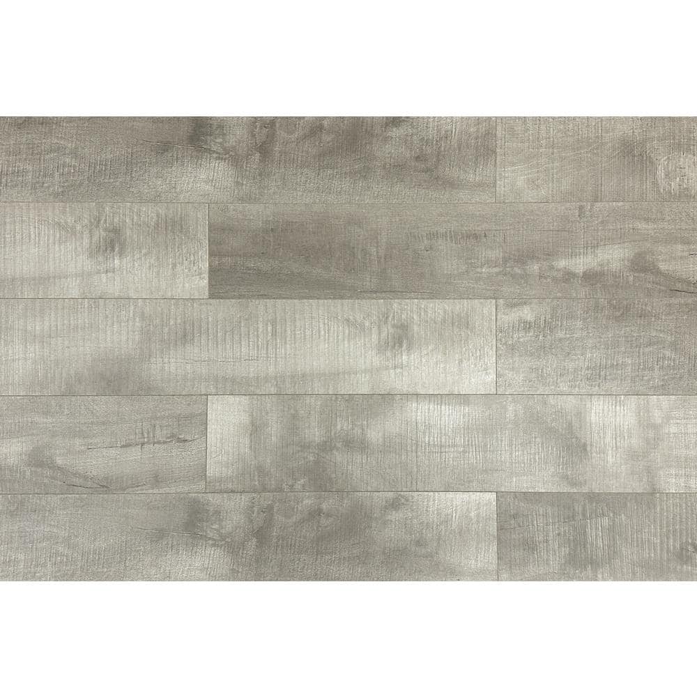 Montserrat Summa Intrepid Nickel 14 mm T x 7.75 in. W HDF Waterproof AC5 Click Lock Laminate Wood Flooring (23.09 sq. ft./case)