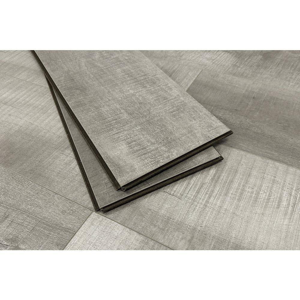 Montserrat Summa Intrepid Nickel 14 mm T x 7.75 in. W HDF Waterproof AC5 Click Lock Laminate Wood Flooring (23.09 sq. ft./case)